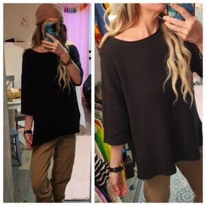 Oversized Gap Knit Tunic Sweater Poncho Xs/s